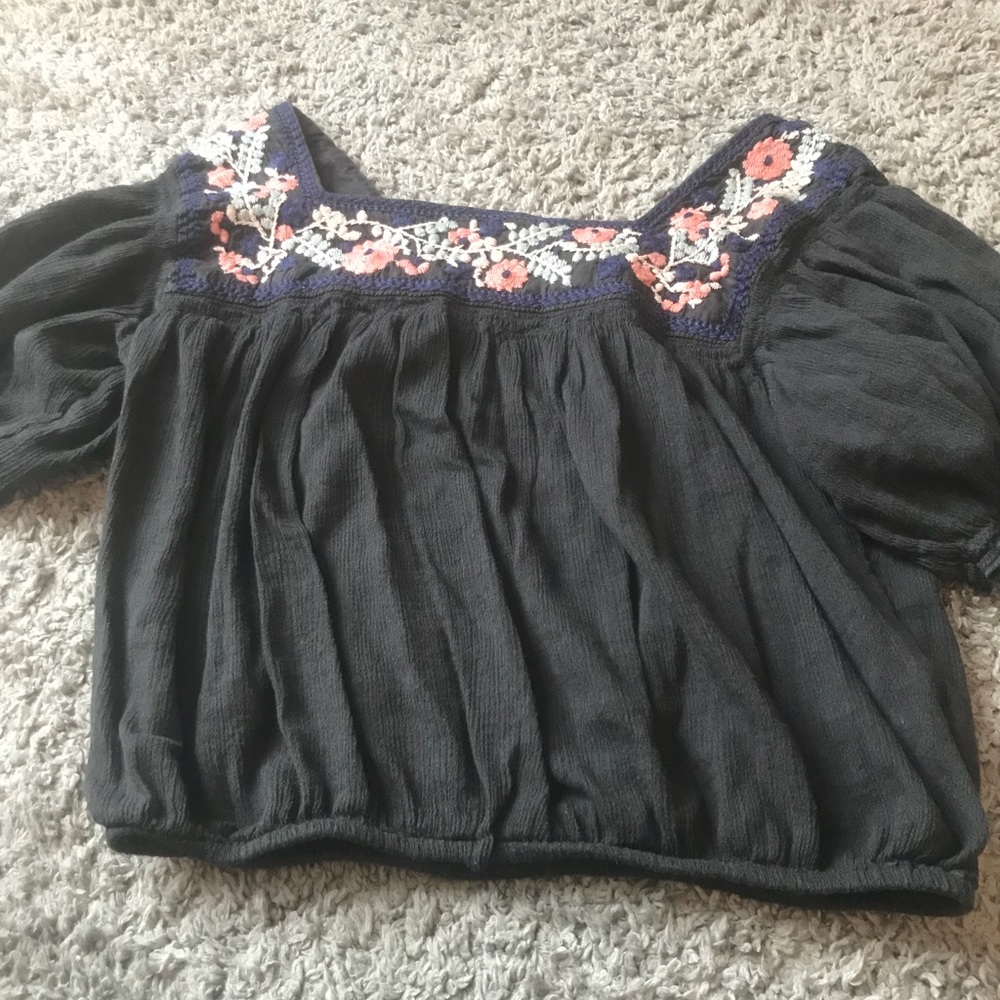 Off the shoulder floral top
